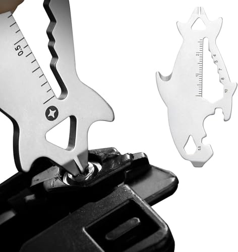 Keychain Multi Tool - Multifunctional Heavy Duty Cool Gadgets,Pocket Keychain Tool with Screwdriver - for Outdoor Indoor Travel Camping Hiking Fishing Adults Men Women Husband Dad
