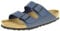BIRKENSTOCK Unisex - Erwachsene Arizona 51061, Clogs & Pantoletten aus Birko-Flor, Blau (Blau), EU 43 (normal)