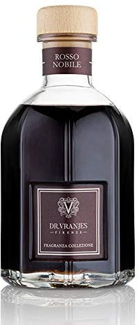 Dr. Vranjes – Rosso Nobile Diffuser 250 ml mit Schwarze Stäbchen - Luxus-Raumduft, Made in Italy, Hauptnote: Fruchtig, Duftpyrammide: Orange, Erdbeere und Waldbeeren, Birkenholz