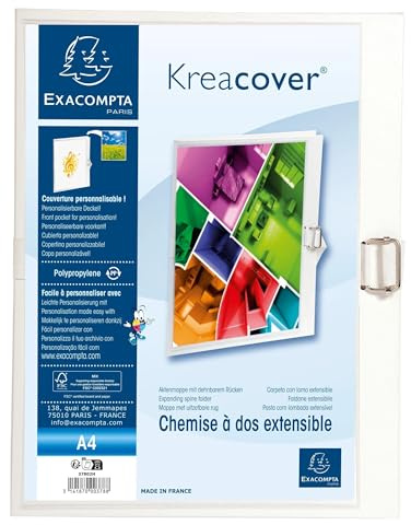 Exacompta 10 Dehnfalttaschen Balacron Kreacover Weiß