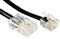PC Supplies Limited PCSL® RJ11 to RJ45 Cable - 1m, Black - for Telephone Handsets