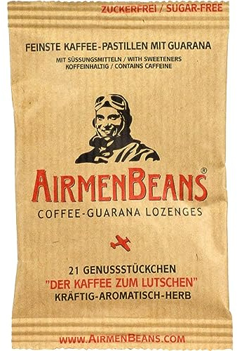 AIRMENBEANS feinste Kaffee Pastillen m.Guarana 21 St