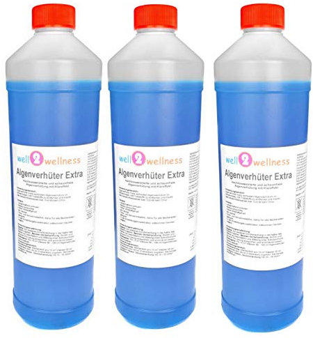 Pool Algenverhüter + Algenvernichter Extra 'Blue' 3 x 1,0 l - hochkonzentriert + schaumfrei