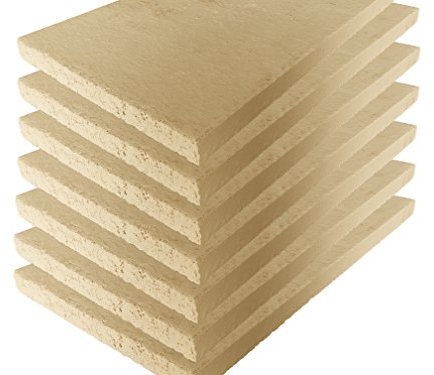 Panneaux réfractaires, chamotte pour four, qualité supérieure, 400 x 200 x 20 mm