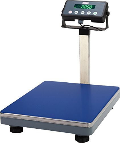 DZD DJ-KL 150kg/5g Paketwaage Plattformwaagen,robuste 38 × 32 cm Wiegefläche aus Aluminumguss, verstellbare Füße, mit Bluetooth, Netz- & Batteriebetrieb(DJ150KL，150kg/5g)