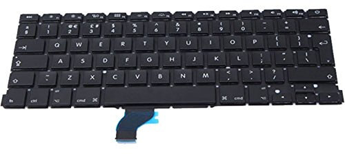 OLVINS UK Tastatur für Apple MacBook Pro Retina 13 Zoll A1502 UK Tastatur, Ende 2013 - Anfang 2015