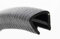 SMI-Kantenschutzprofil KS9-12S für 9-12mm PVC mit Stahleinlage Schwarz selbstklemmend ohne Kleber - Kantenschutz, Kederprofil, Kantenprofil, Kantenschutzleiste für Bleche, Platten (5 m)