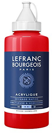 Lefranc Bourgeois Acrylique Fine Bouteille 750ml Rouge Vermillon