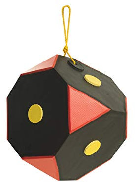 Yate Würfel Polimix Zielscheibe für Bogenschießen Schwarz-Rot 29x29 cm