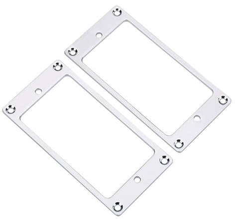 2 Stück Tonabnehmer-Rahmen/Montageringe für Humbucker-Tonabnehmer
