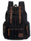 AUGUR Vintage Rucksack aus Canvas Daypack mit hoher Kapazitat - fur Schulrucksack Reiserucksack 12-15,6 Zoll Laptop-Rucksack (Large Schwarz)