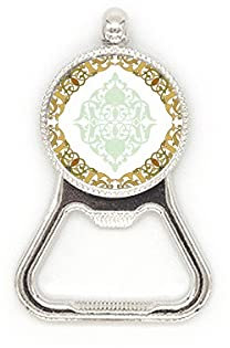 Frame Baroque Modern Flower Parallel Pattern Metal Beer Bottle Cap Opener Duty Stainless Steel