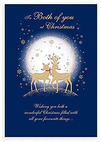 Klassische Weihnachtskarte für Sie beide, 22,9 x 15,2 cm, Regal Publishing, C85467