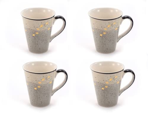 4 X NEU teemando® Becher Sao Keramik mit Goldauflage 0,3 l = 4 Becher