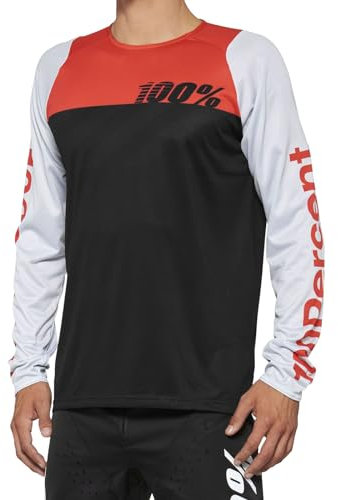 100% Maglia R-CORE, Black/Red M