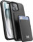 TORU CX PRO for iPhone 13 Mini Hard Wallet Case with Detachable Sliding Card Holder for 3 Cards | Slim Dual Layer Protective Shockproof Cover for Wireless Charging - Black