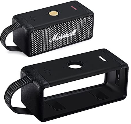 AZTOPA Soft Silicone Case Compatible with Marshall Emberton/Emberton II Bluetooth Portable Speaker - Black