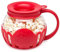 Mikrowellen-Popcorn-Maker aus Premium-Glas ohne BPA spülmaschinenfest, 3 in 1 Silikondeckel, gesunde Popcorn, kein Butter erforderlich, ca. 1,5 Liter