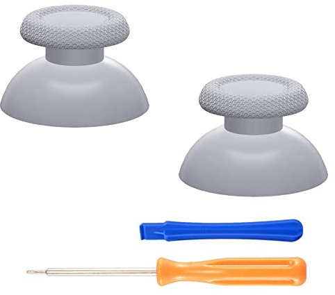 eXtremeRate Analogici Ricambio per ps5 Controller,Levette Analogiche Thumbstick per ps4 Joystick-Grigio Ardesia Chiaro