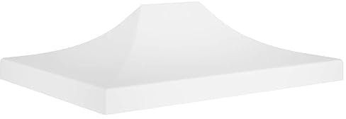 vidaXL Partyzelt Dach Garten Outdoor Ersatzdach Pavillon Festzelt Pavillon Topabdeckung Sonnenschutz Weiß 270g/m²