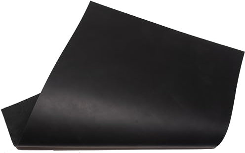 HAPPER STUDIO Rindsleder 1.8 mm Stärke Pull-Up Crazy Horse Leder. Echtlederblätter für Basteln. (1, Schwarz, A1 (594 x 841mm))