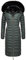 Navahoo Damen Wintermantel Warmer Steppmantel lang mit Kapuze Umay Stormy Blue Gr. XXL