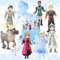 Frozen Figures Set, 9 Stück Eisprinzessin Mini Figuren Set, Eiskönigin Figuren Tortendeko, Frozen Kuchen dekoration Figuren, Eiskönigin Figuren Cake Topper, Geburtstags Kuchen Dekoration für Kinder