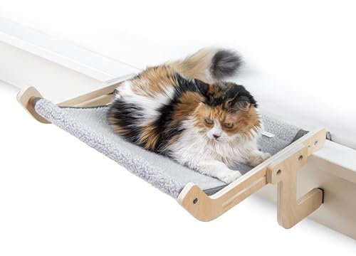 InnovaGoods® Amaca sospesa per gatti, cuccia, amaca antigraffio per finestre, cuccia per gatti, Non graffiano né danneggiano le superfici, adatte a vari usi e spazi.