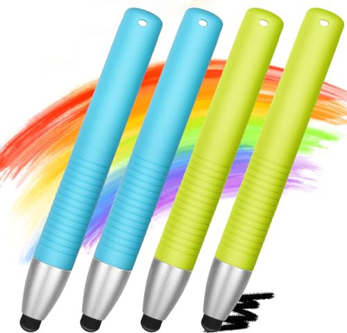 Flintronic Stylets pour Tablettes Enfants, Stylet pour Tablette, Stylet pour écran Tactile pour Enfants Compatible avec iPhone/Android/iPad Pro/Mini/Air/iWatch/Kindle/Montre Intelligente pour Enfants