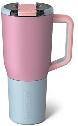 BrüMate Müv - 1036ml 100% auslaufsicherer isolierter Kaffeebecher mit Henkel & Deckel - Edelstahl Kaffee Reisebecher - doppelwandiger Kaffeebecher (Eclipse)
