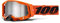100% Racecraft 2 MX Offroad-Schutzbrille, Neonorange mit spiegelnden, silberfarbenen Gläsern