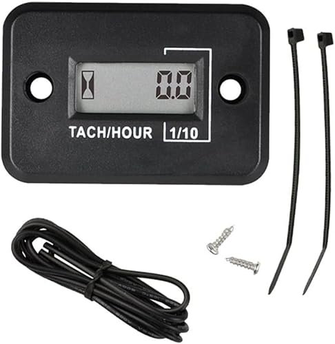 GeRRiT Wireless Tachometer,2-Stroke Wireless Tachometer 0-30000rpm for Lawn Mowers, Chainsaws, and Garden Machinery -Mower Chainsaw Speed Timer