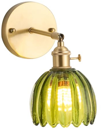 Vintage Wandlampe, Blumen-Wandleuchte, Wandmontageleuchte 180° Verstellbare Wandlampe, Unterstützung verfügbar LED für Wohnzimmer Schlafzimmer Büro Küche Flur