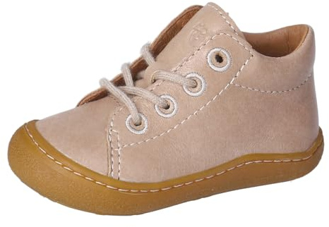 RICOSTA Mädchen und Jungen Low-Top Sneaker Kenny, Kinder Lauflernschuhe, schnürer, Halbschuhe, straßenschuhe, Strassenschuhe, Tundra (650), 24 EU
