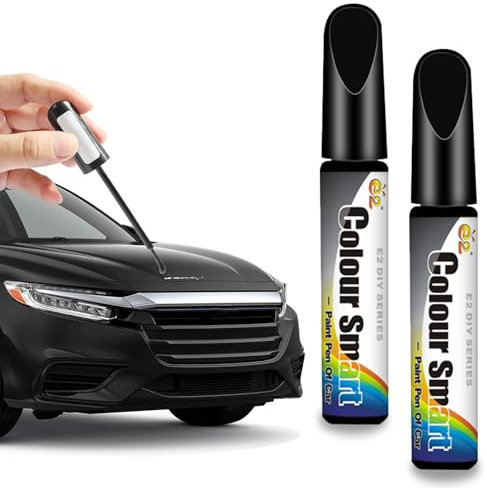 Hocklliy 2 PCS Car Paint Touch Up Pen, Magic Scratch Repair, Black