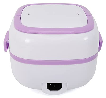 200W 1L Elektrische Mini Reiskocher- Mini Rice Cooker mit Warmhaltefunktion,Tragbare isolierte Lunchbox Multifunktion Kocher Tragbar Mahlzeitbox Lunchbox Geeignet Kochen Reis, Dämpfen Eiern