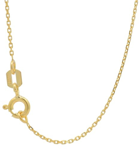 hoplo holzenplotz Goldkette Ankerkette diamantiert Halskette 1,0 mm 333-8 Karat Gold