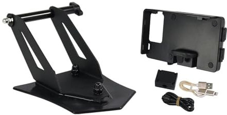 Porte Smartphon Velo pour BMW pour R1250RT 2021-up Support Téléphone Portable Support De Navigation GPS Supérieur pour Moto Pièces Support pour Smartphone Support Telephone Velo(USB Charging Version)