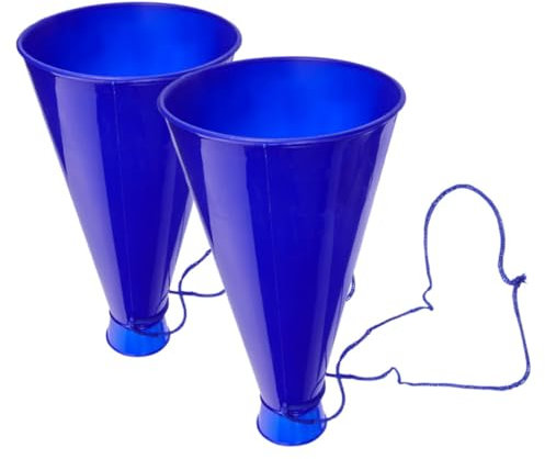 UPKOCH 2 Stk Jubelndes Horn Megaphon-lautsprecher Blashorn-geräuschmacher Jubelnde Requisiten Trompeten Spielzeug Megaphon Megaphon Fußball Horn Spielzeug Party-horn Plastik Blue