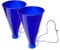 UPKOCH 2 Stk Jubelndes Horn Megaphon-lautsprecher Blashorn-geräuschmacher Jubelnde Requisiten Trompeten Spielzeug Megaphon Megaphon Fußball Horn Spielzeug Party-horn Plastik Blue