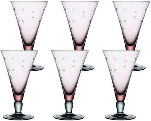 WZYYCV Chope Bière Verres à vin Verres à Champagne en Verre de Cristal avec Tige Verres à Cocktail Transparents 300 ml/10,1 oz Verrerie