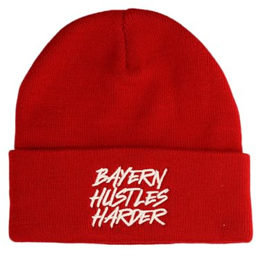 FC Bayern München I Mütze Hustles Harder I Unisex I Rot