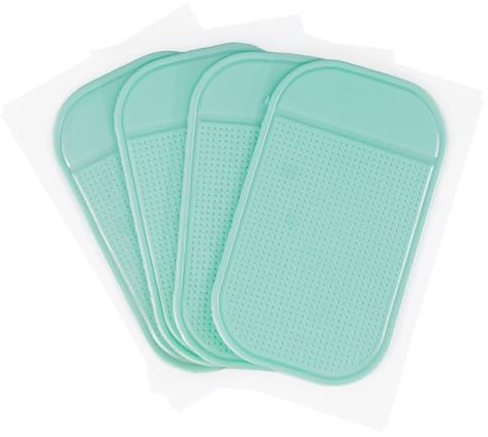 Ideen mit Herz | Anti-Rutsch-Unterlagen | Antirutschmatte für das Auto | Armaturenbrett | Klebematte für Handy, Schlüssel, Karten | 14,2 cm x 8,3 cm | 4 Stück