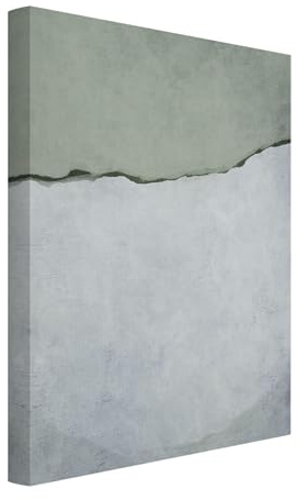 micasia Akustikbild Kunstdruck Schallschutzbild 4cm Keilrahmen & Schallabsorber - Kunstkopie Abstrakt weiss Wohnzimmer Schlafzimmer Bild für bessere Raumakustik 1627 (50x70cm)