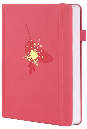TIEFOSSI A5 Dotted Journal für Frauen Männer, Dot Grid Notebook, 160 GSM dickes Papier, 192 nummerierte Seiten, Dotted Journal Notizbuch für Planer Organisation, 14.7 x 20.8 cm