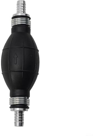 Hand Fuel Pump for Primer Bulb, Compatible with Diesel Engines on Cars, Motorcycles, and Boats, Rubber and Alloy Construction (10mm)