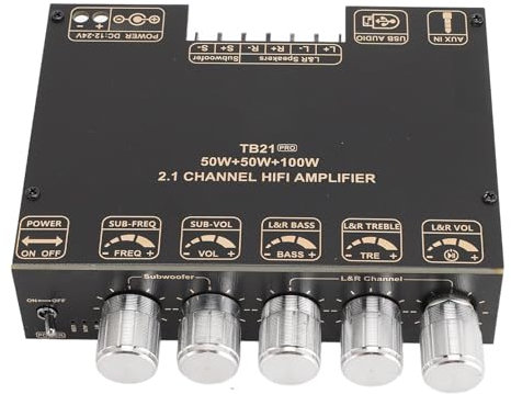 POENVFPO 2.1 Channel Amplifier Module with Interference Function AM -Anti Ideal for DIY Projects