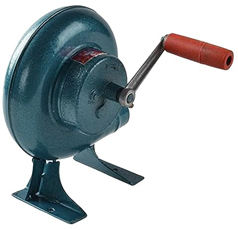 80W Handkurbel Gebläse Grillventilator Haushalt Schmied Air BBQ Ventilator mit manuellem Griff Kochwerkzeug Luftgebläse