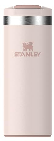 Stanley 1913 Transit Flip Top Mug 0.35L - Rose Quartz | Mantiene 4 Ore Caldo - 6 Ore Freddo - Lavabile in Lavastoviglie - A Prova di Perdite - Compatibile con Portabicchieri Auto
