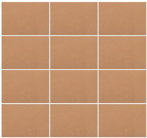 OSALADI 50pcs A4 200g Kraft Cardboard Sheets for Crafts and Packaging, Sturdy Brown Chipboard Inserts for DIY Art Projects, Mailers, and Shipping Pads